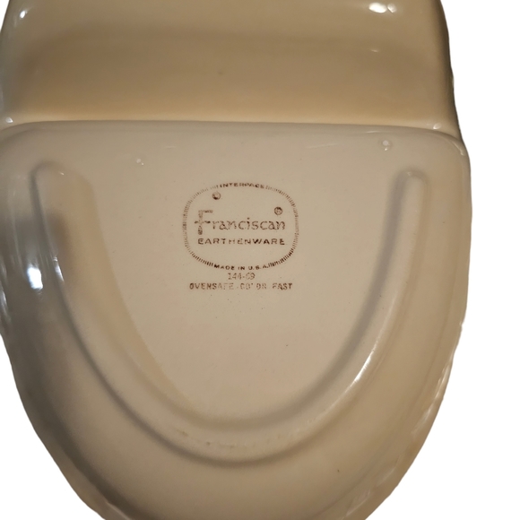 Vintage 70s 80s Franciscan Ware Desert Rose Divided Dish Gold Trim - Picture 3 of 4